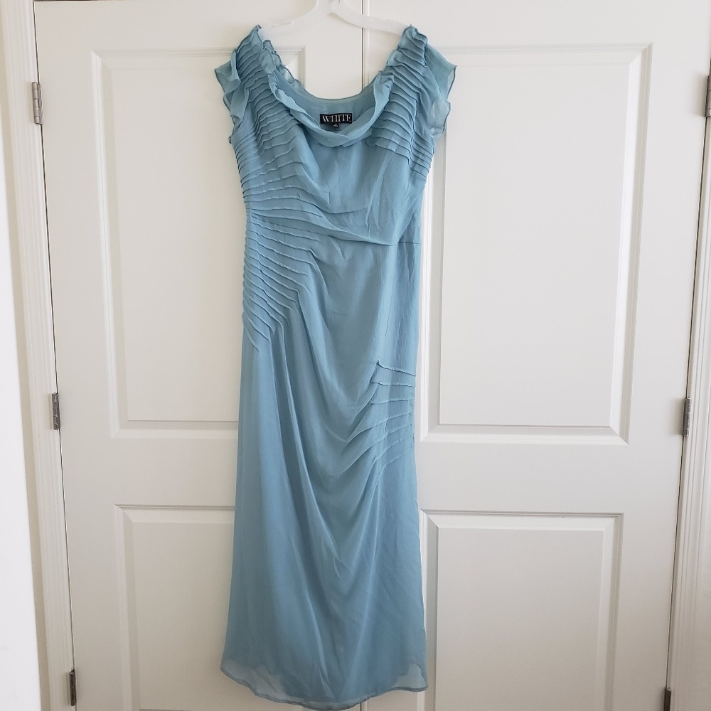 White by Vera Wang powder blue gown. Size 16